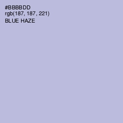 #BBBBDD - Blue Haze Color Image